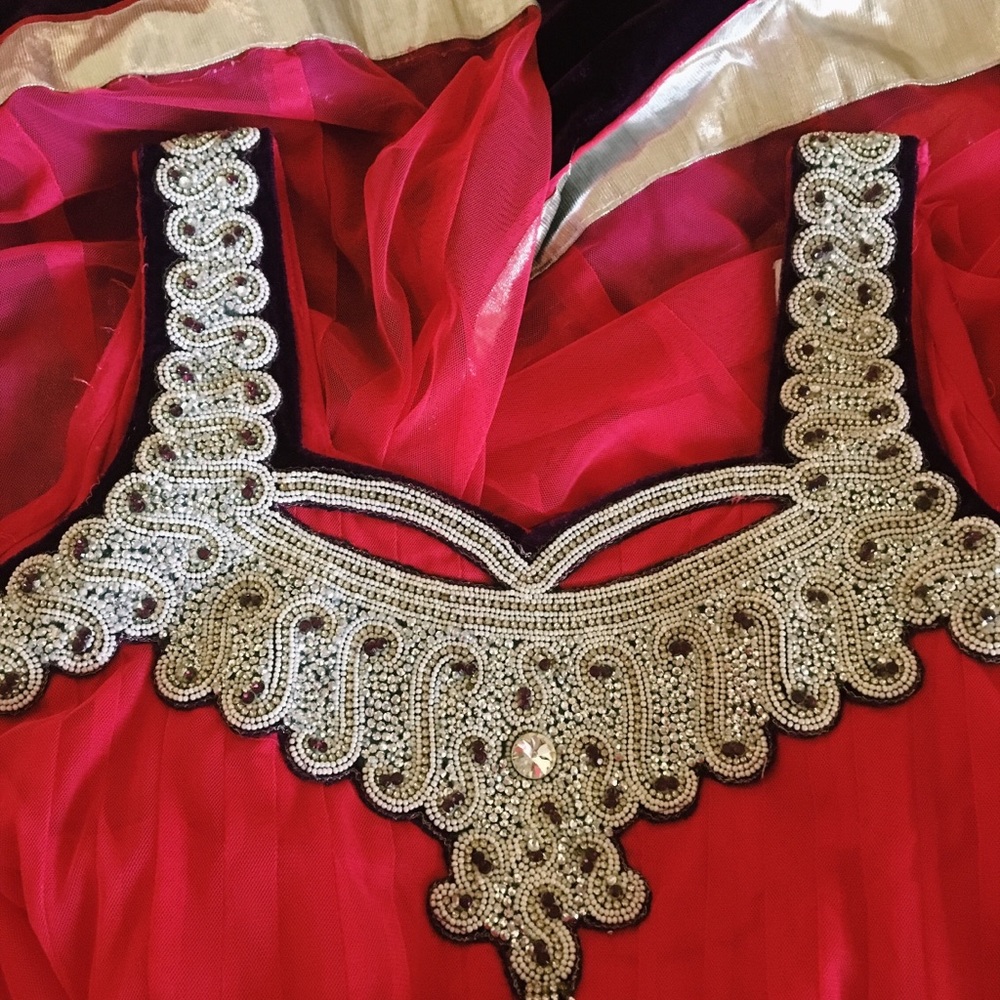 NWT Anarkali Salwar Kameez Party Dress